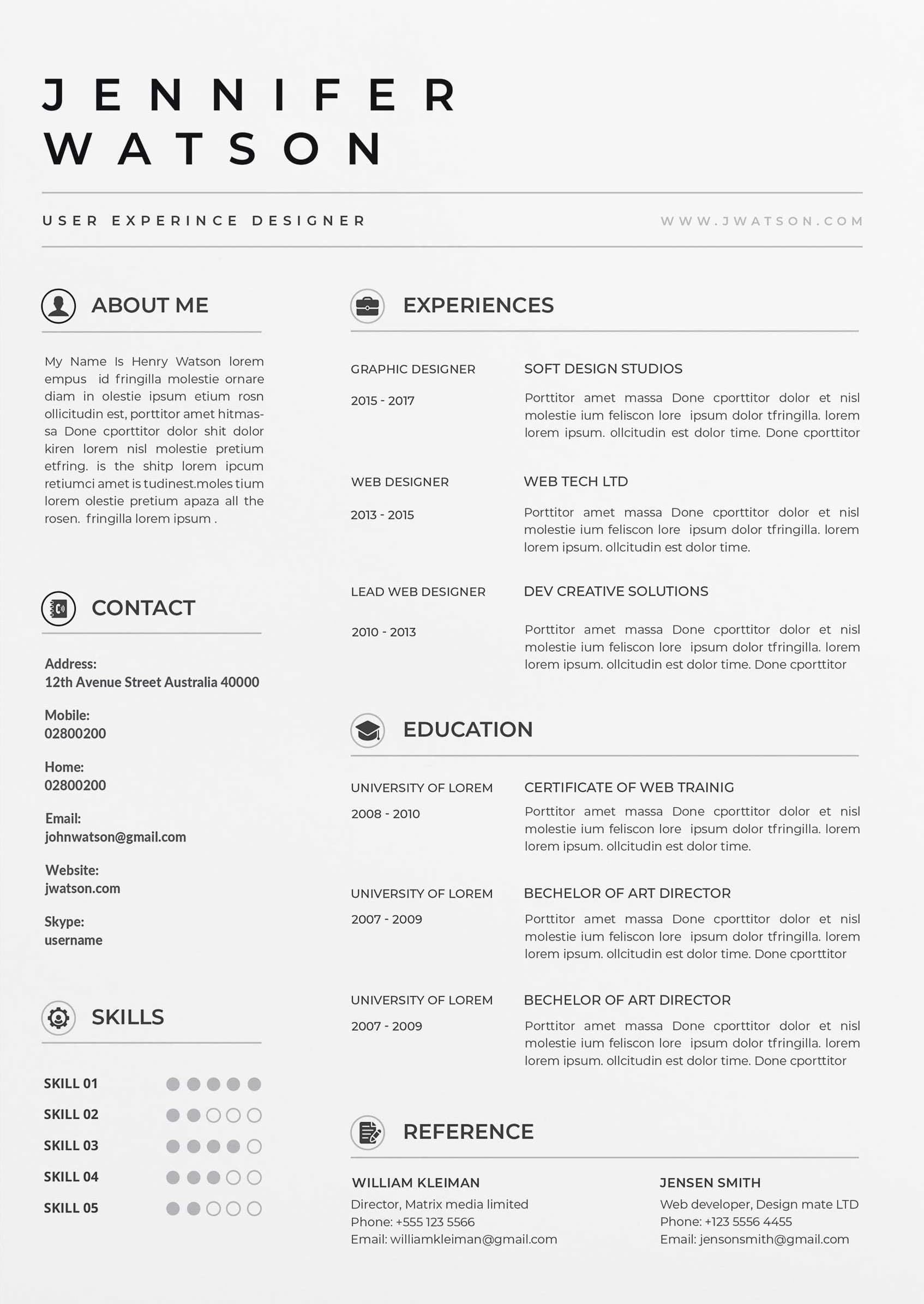 Resume template