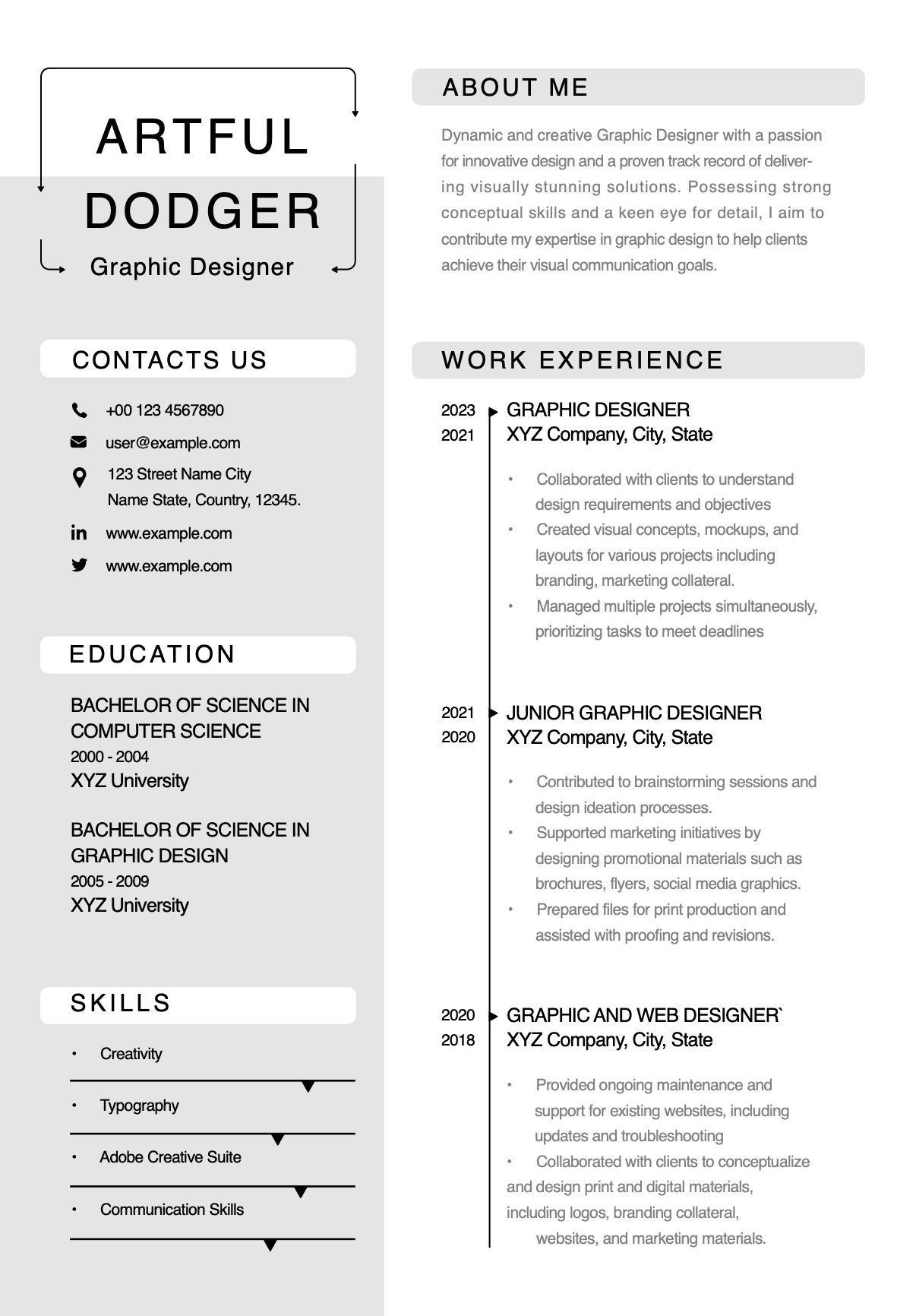 Resume template
